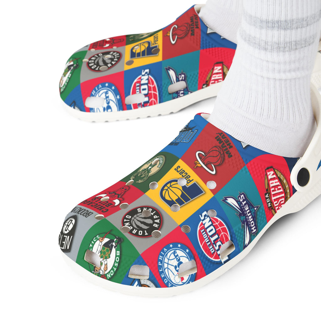 NBA Logos Themed EVA Foam Rubber Shoes for Healthcare Professionals