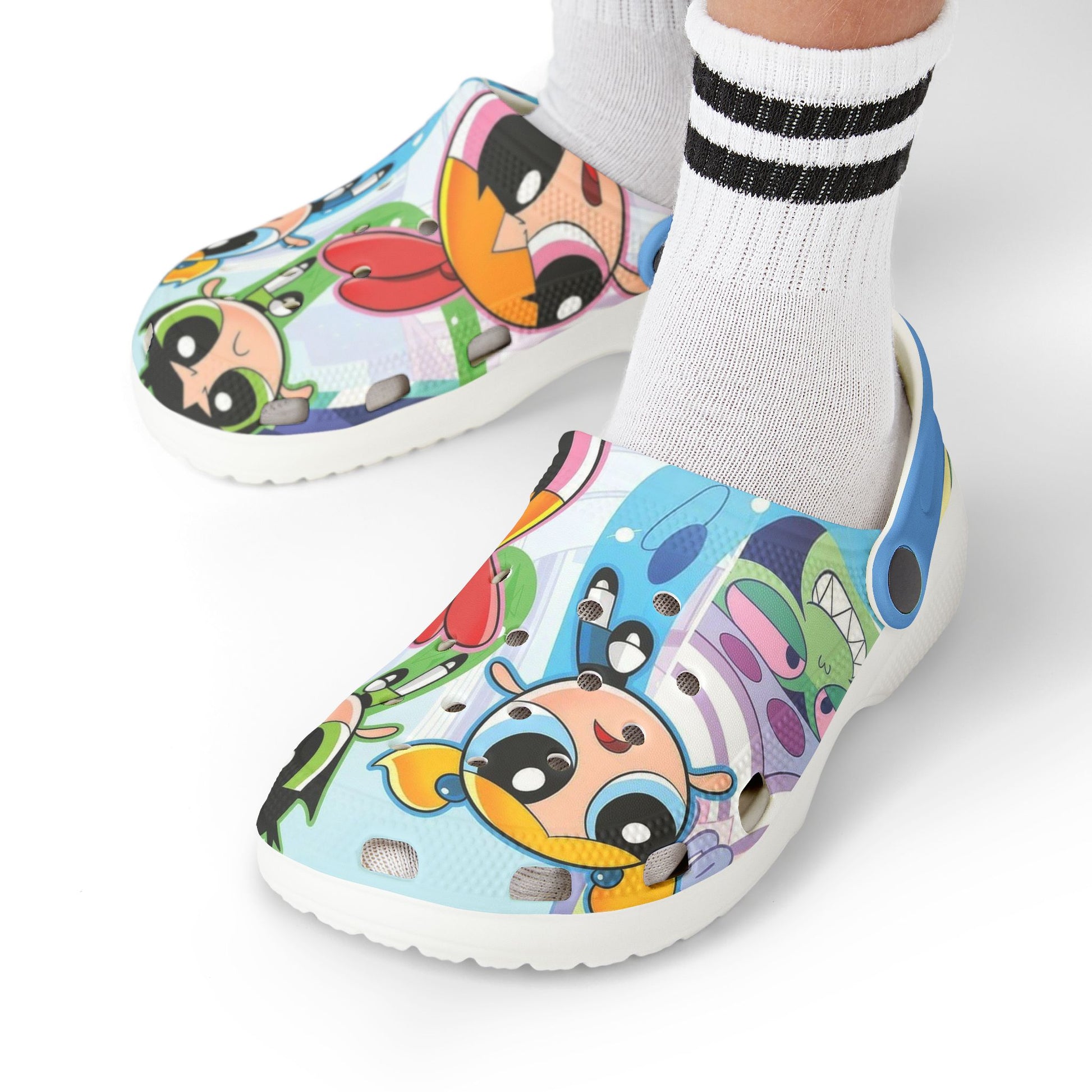 Power Puff Themed Kids Clogs -  Fun EVA Foam Shoes for Playtime