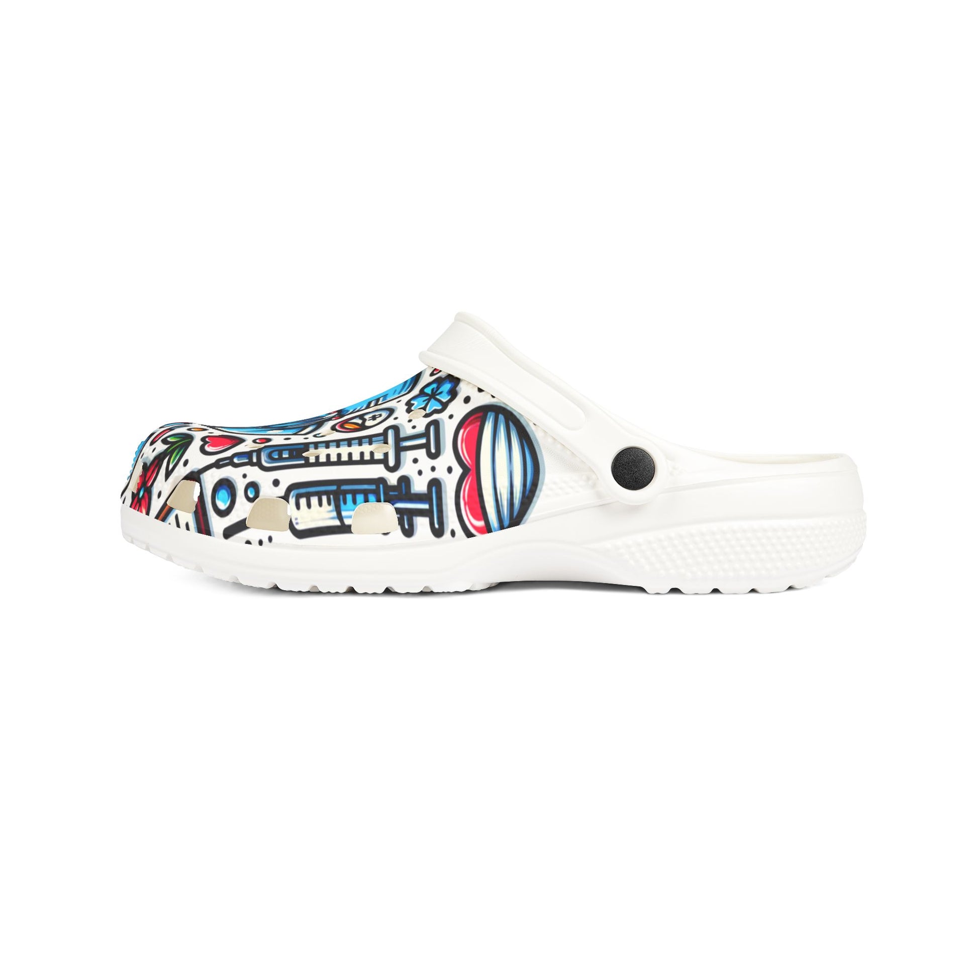 Healthcare-Themed EVA Foam Clogs for Nurses and Medical Professionals