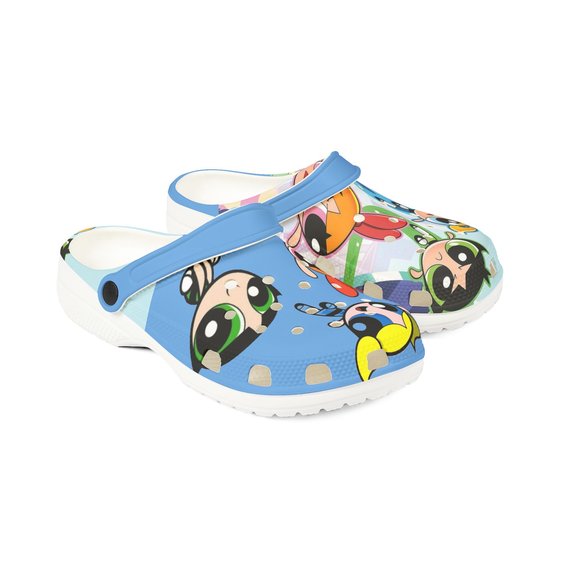 Power Puff Themed EVA Foam Rubber Shoes for Healthcare Professionals