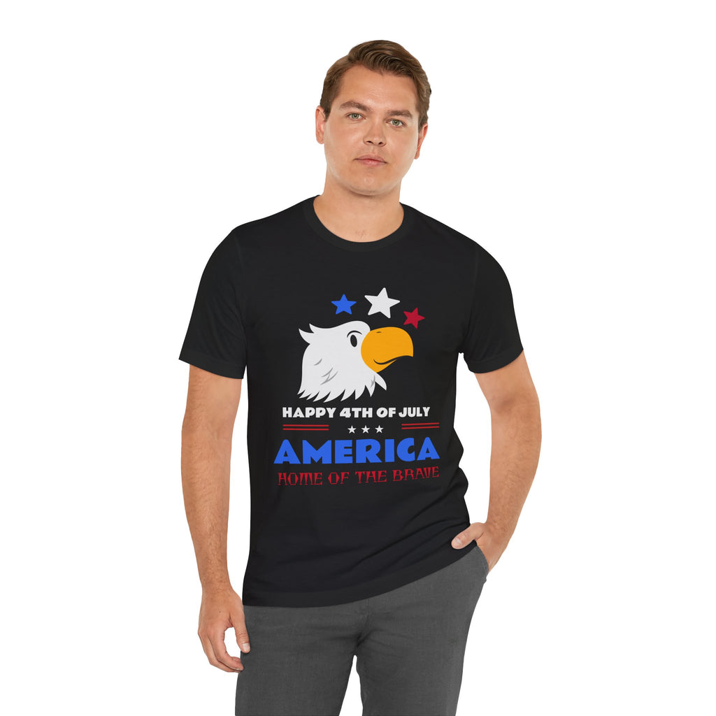 Patriotic Eagle 4th of July Tee - Unisex Jersey Short Sleeve Shirt