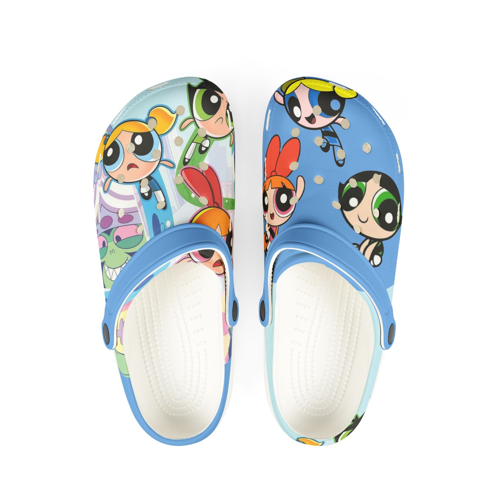 Power Puff Themed EVA Foam Rubber Shoes for Healthcare Professionals