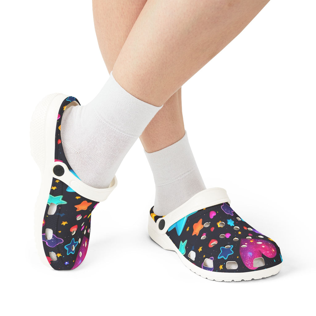 Shapes Themed EVA Foam Rubber Shoes for Healthcare Professionals
