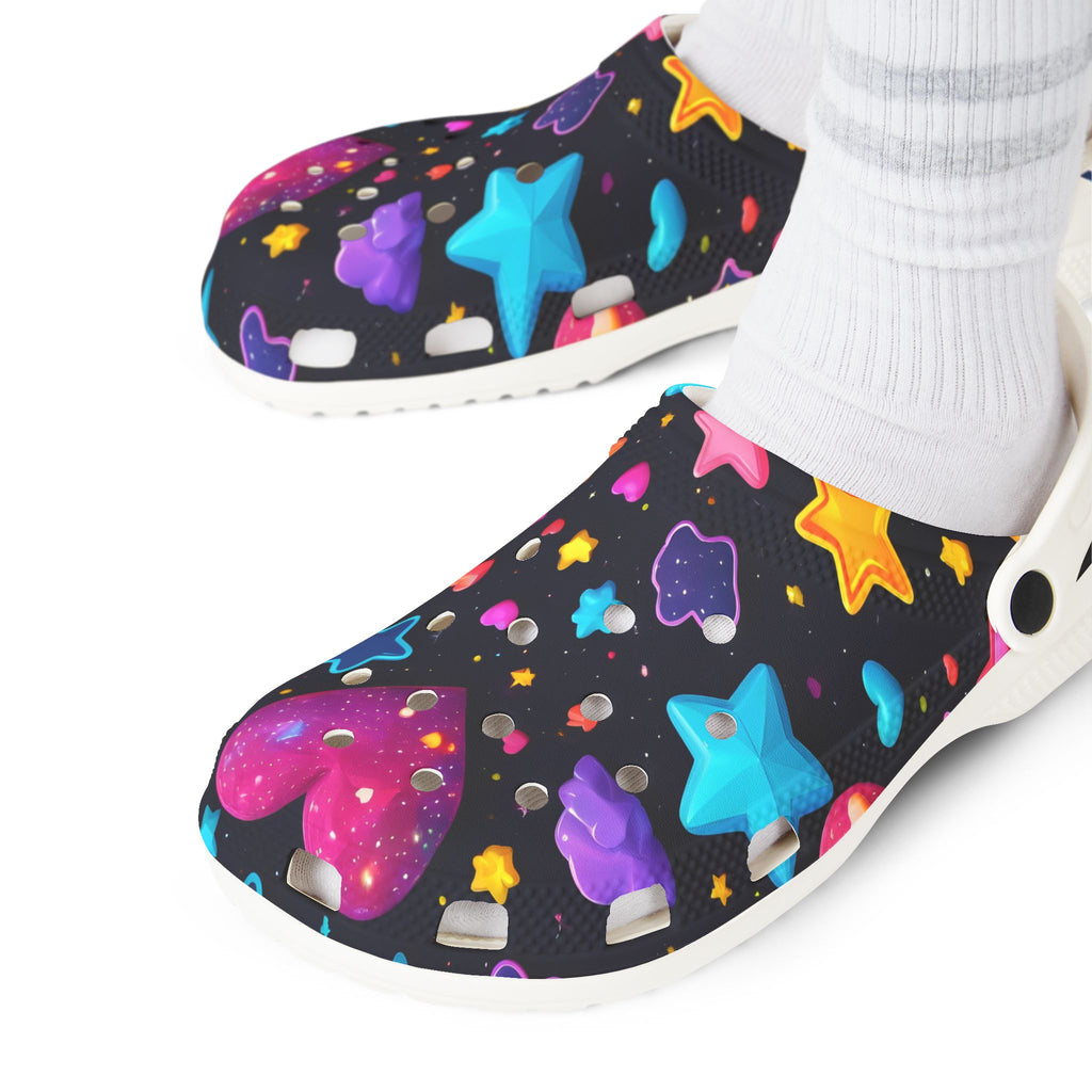 Shapes Themed EVA Foam Rubber Shoes for Healthcare Professionals