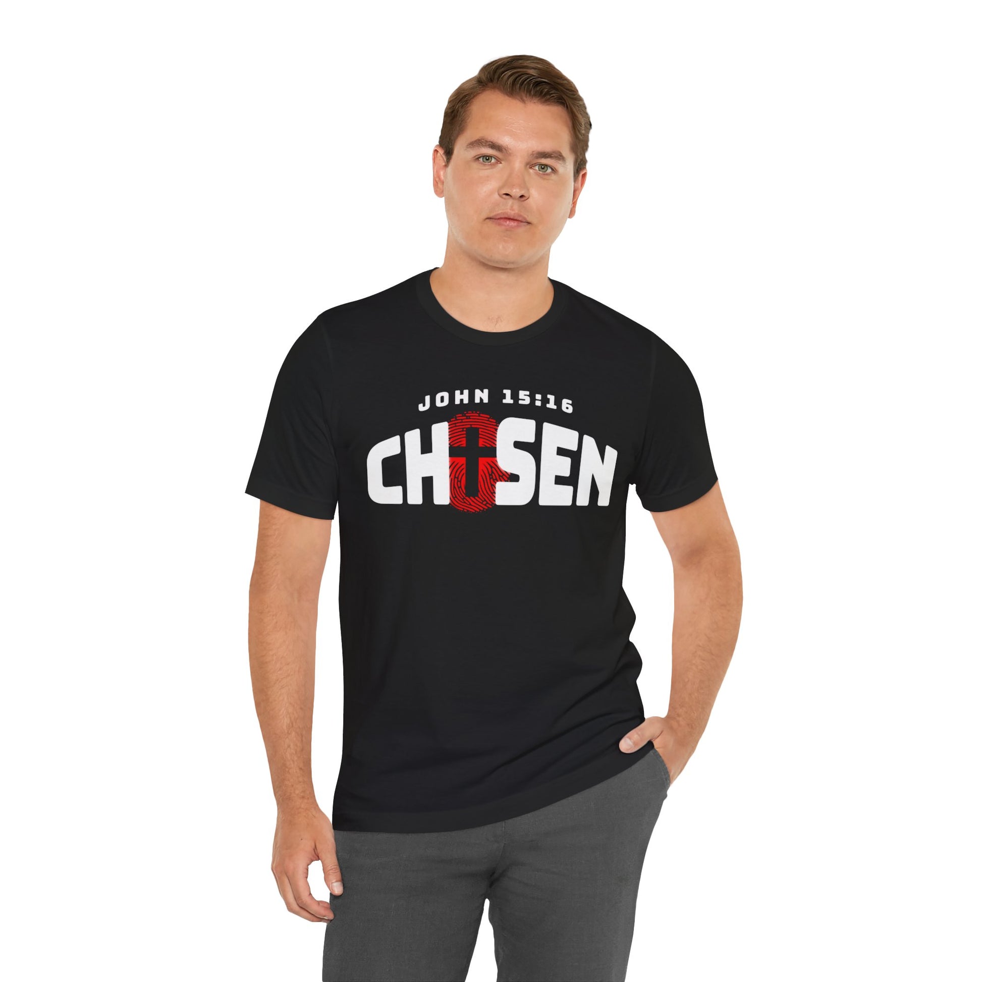 Chosen John 15:16 Christian Tee – Faith-Based Inspirational T-Shirt