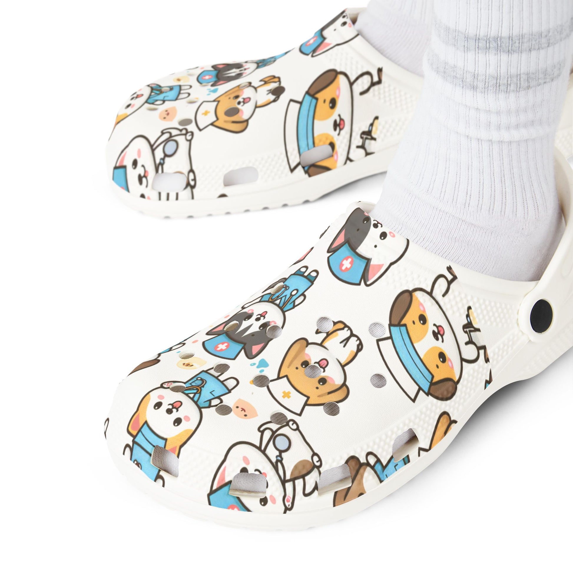 Cute Animal Print EVA Foam Shoes - Adorable Pet-Themed Footwear for Dog Lovers