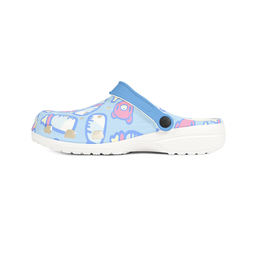 Fun Baby Bottle Themed EVA Foam Rubber Shoes with Ice Cream and Bear Design