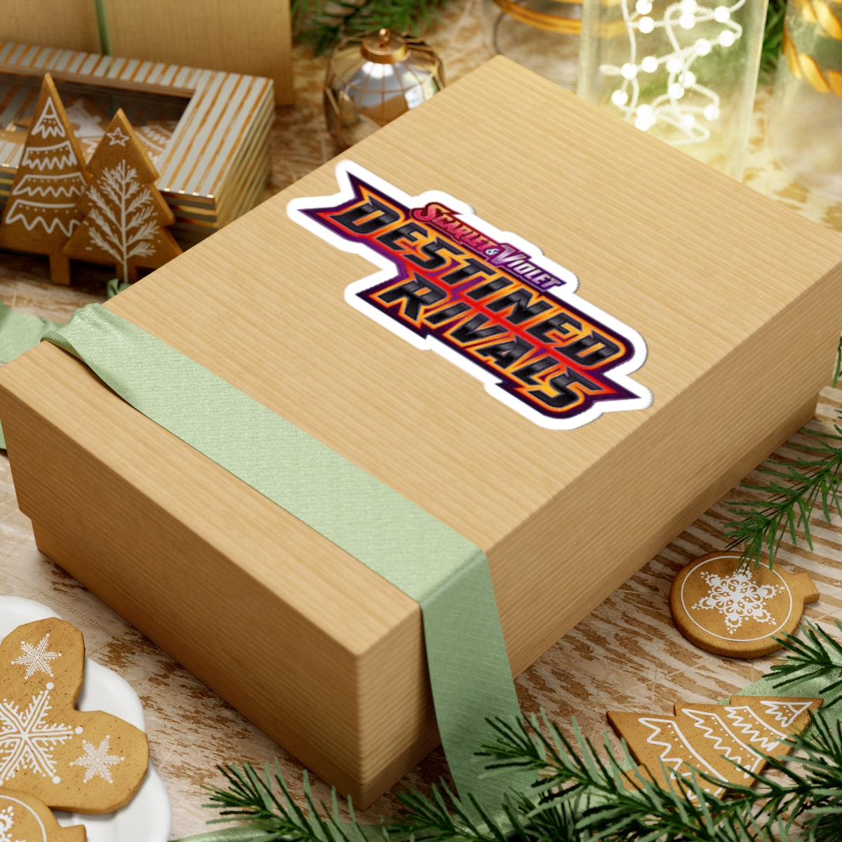 Destined Rivals Kiss-Cut Sticker — Scarlet & Violet Gaming Logo