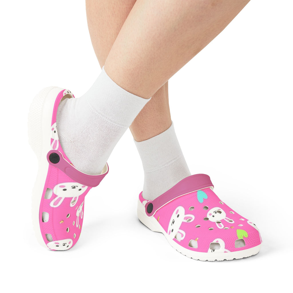 Cute Bunny EVA Foam Clogs - Fun and Comfortable Pink Shoes