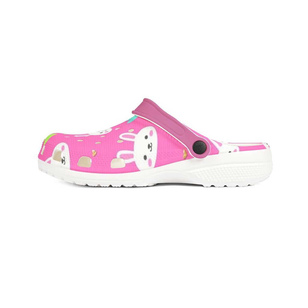 Cute Bunny EVA Foam Clogs - Fun and Comfortable Pink Shoes
