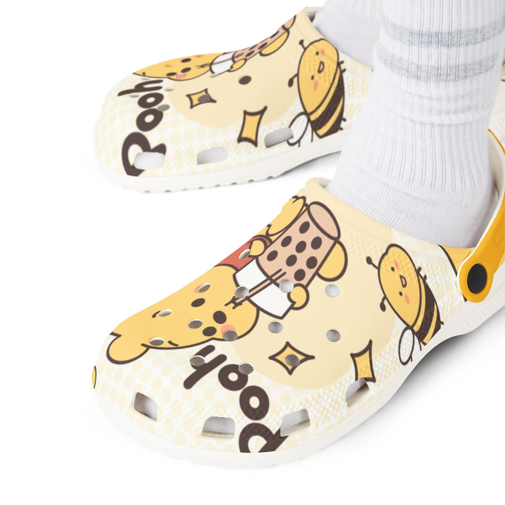Pooh Themed EVA Foam Rubber Shoes for Healthcare Professionals