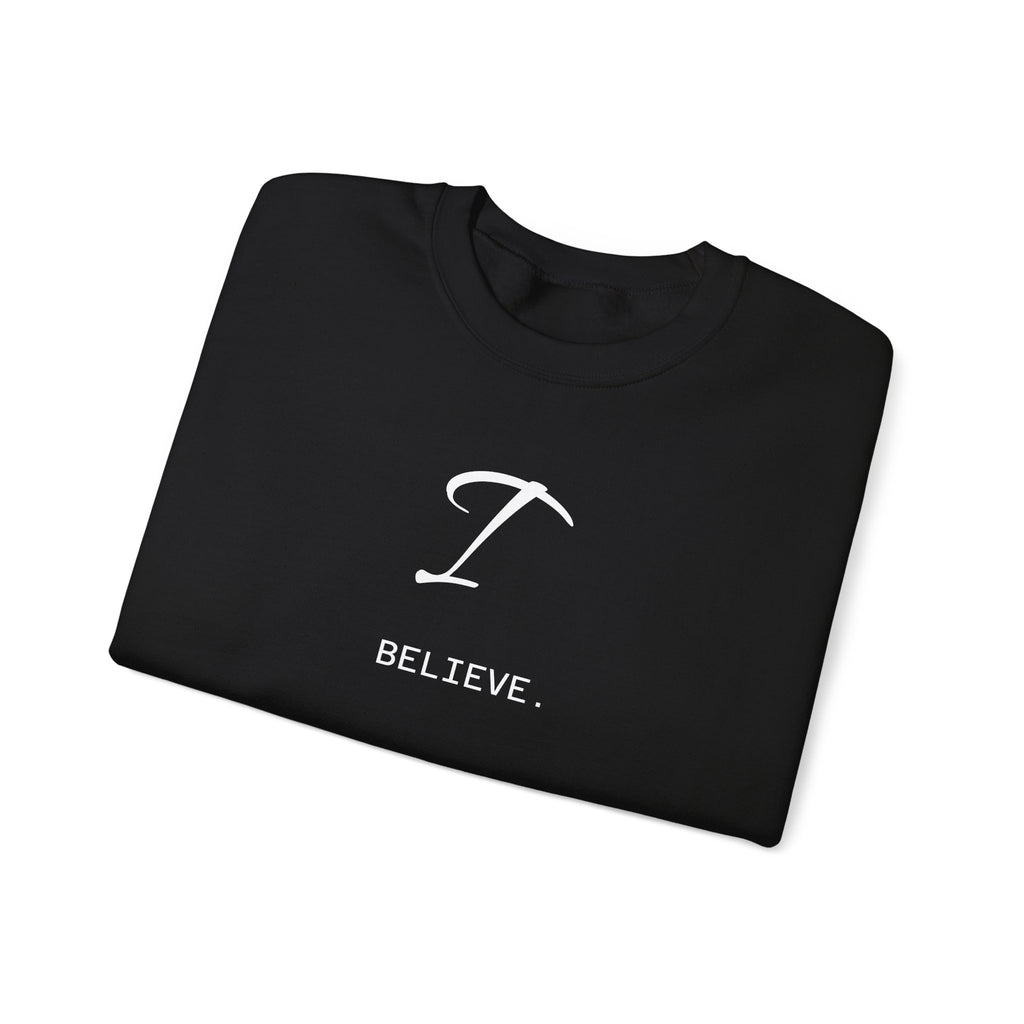 I Believe Crewneck Sweatshirt — 'I Believe.' Inspirational Pullover