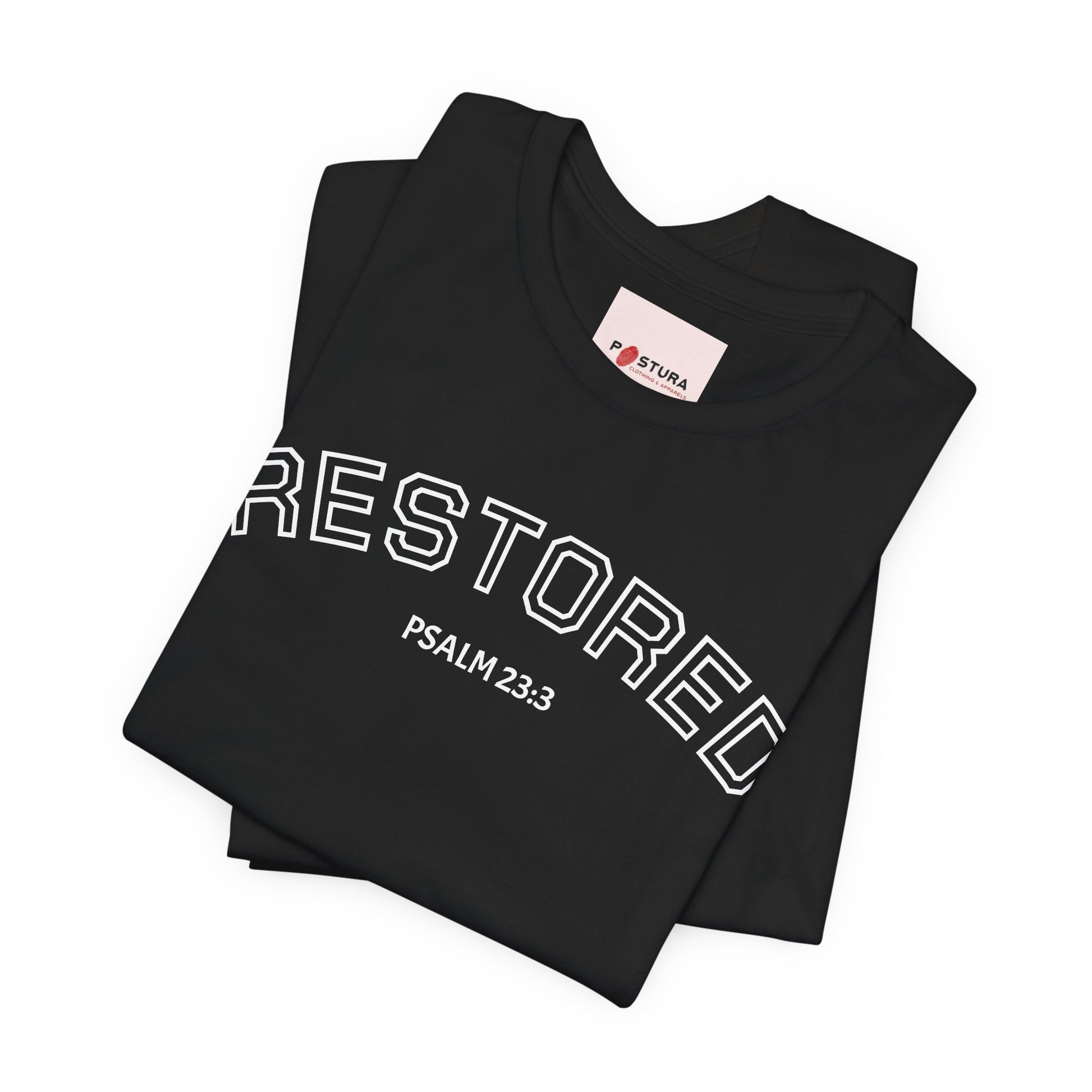 Restored Psalm 23:3 T-Shirt — Christian Faith Tee