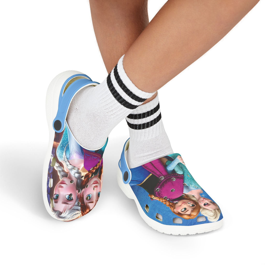 Frozen Themed Kids Clogs -  Fun EVA Foam Shoes for Playtime