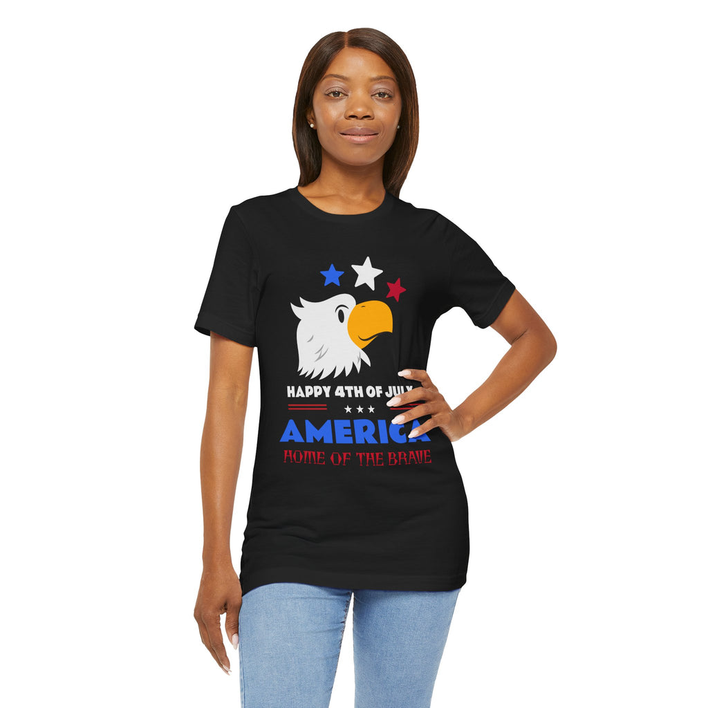 Patriotic Eagle 4th of July Tee - Unisex Jersey Short Sleeve Shirt