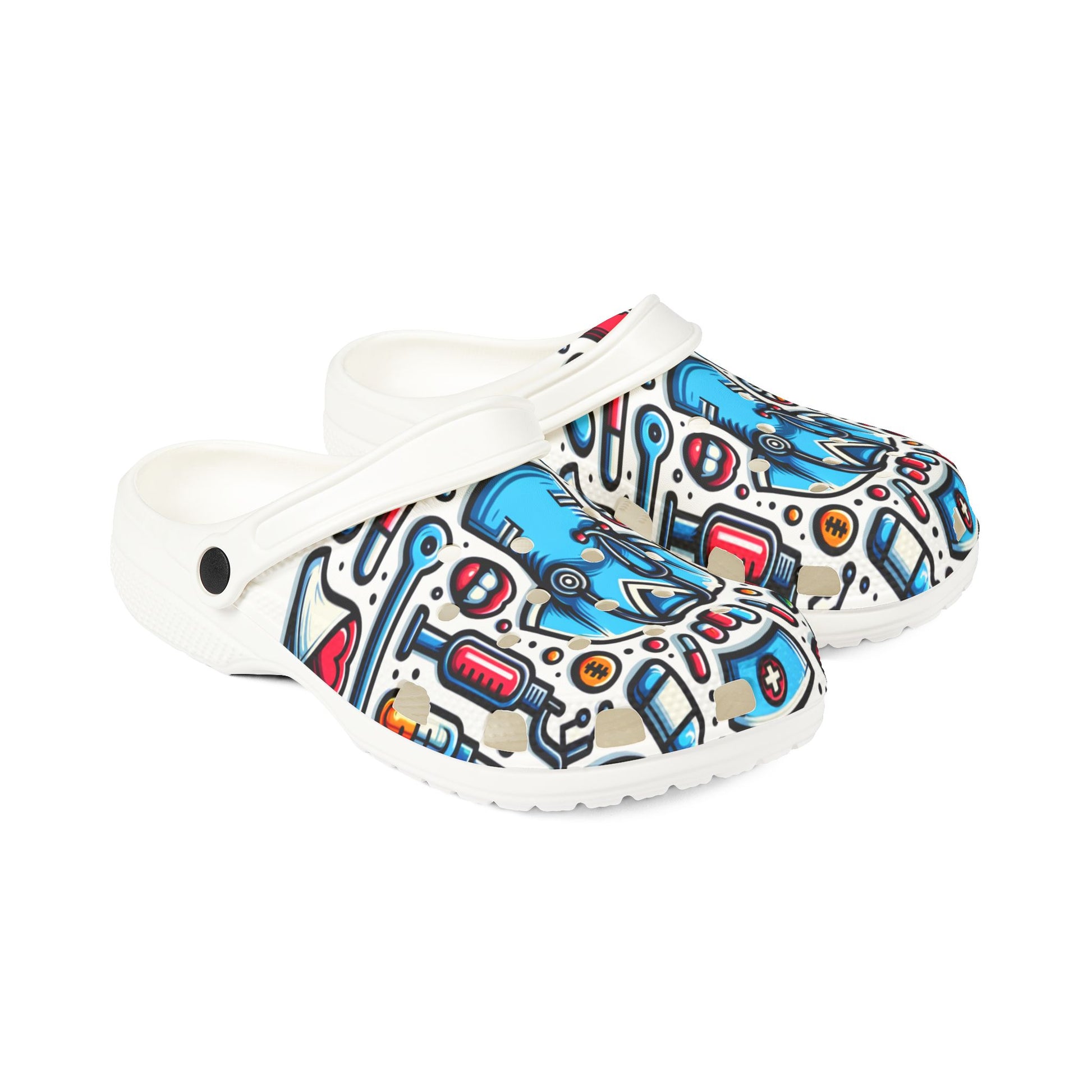 Healthcare-Themed EVA Foam Clogs for Nurses and Medical Professionals