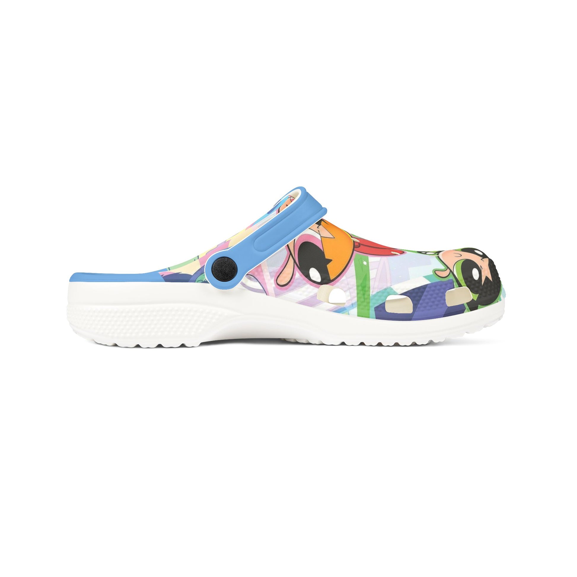 Power Puff Themed EVA Foam Rubber Shoes for Healthcare Professionals