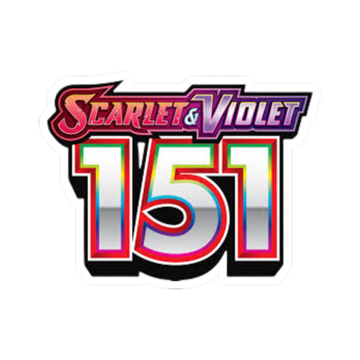 Scarlet & Violet 151 Sticker — Colorful Decal (Kiss-Cut)