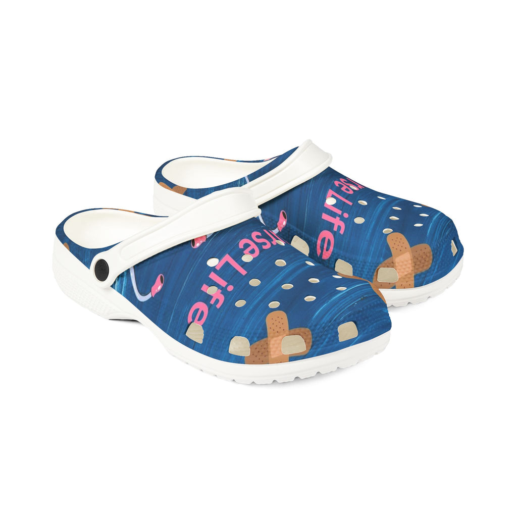 Nurse Life­™ Healthcare Themed EVA Foam Rubber Shoes for Healthcare Professionals