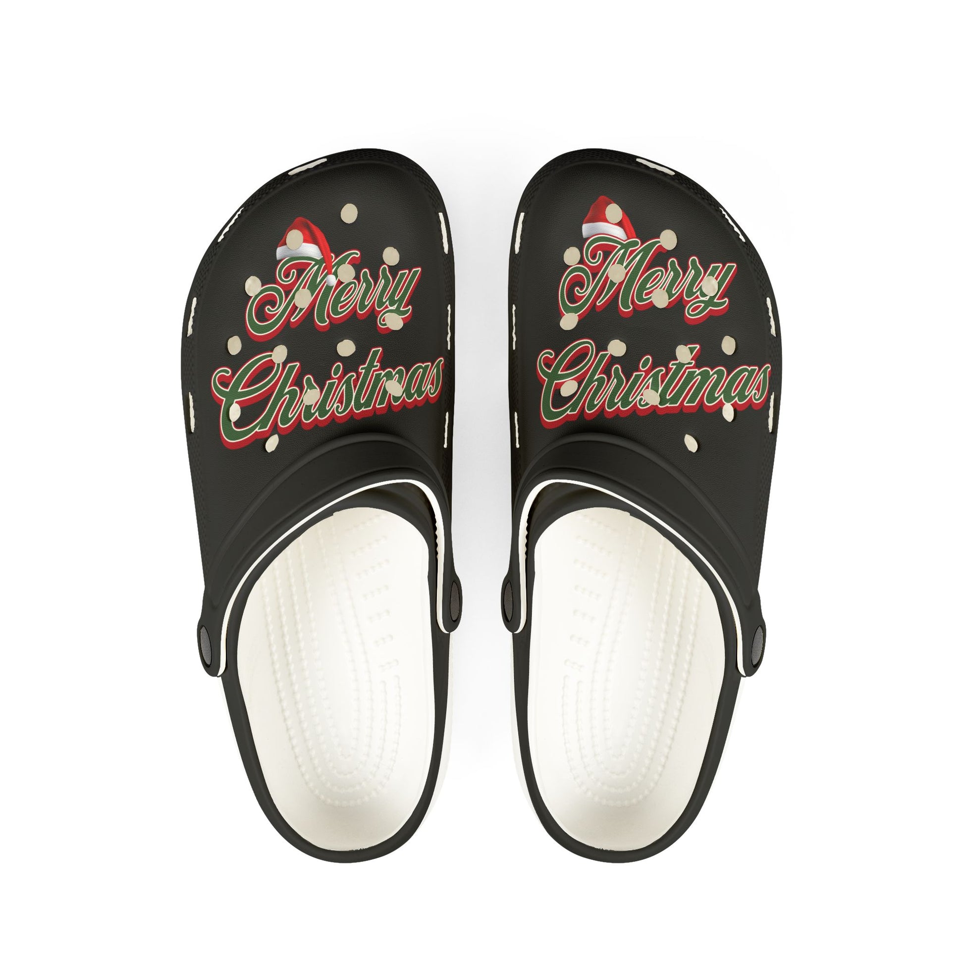 Merry Christmas EVA Foam Clogs — Holiday Lightweight Slip-On Shoes