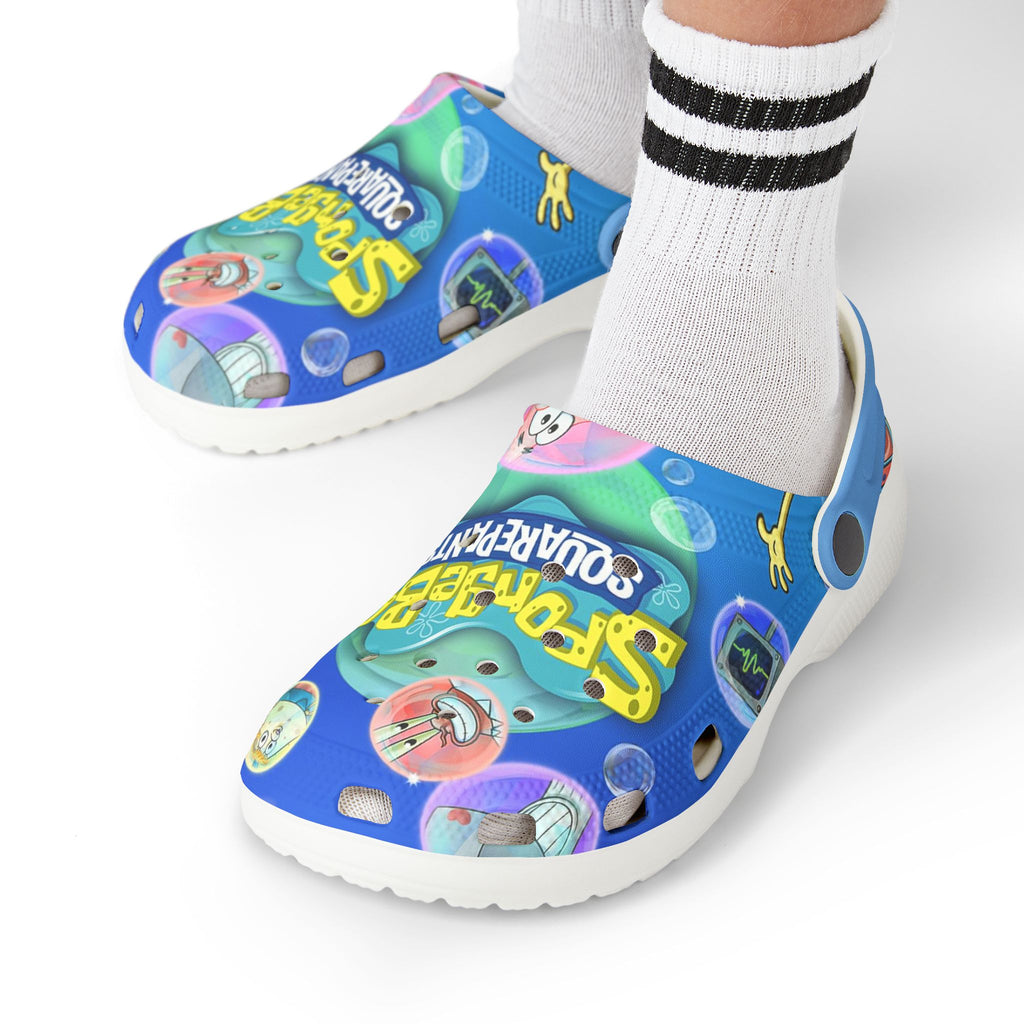Sponge Bob Themed Kids Clogs -  Fun EVA Foam Shoes for Playtime