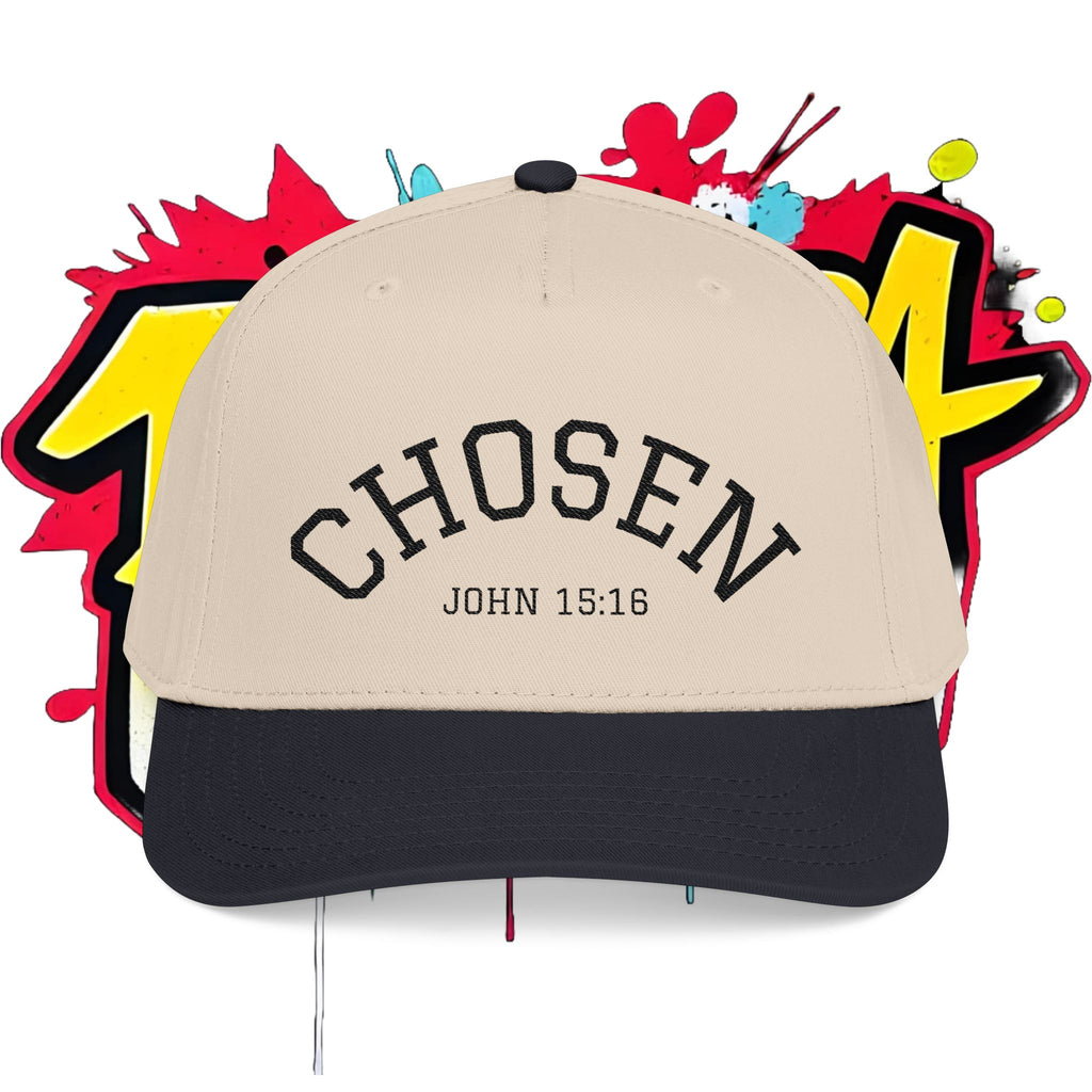 Chosen Embroidered Baseball Cap — Mid Profile Two-Tone Dad Hat