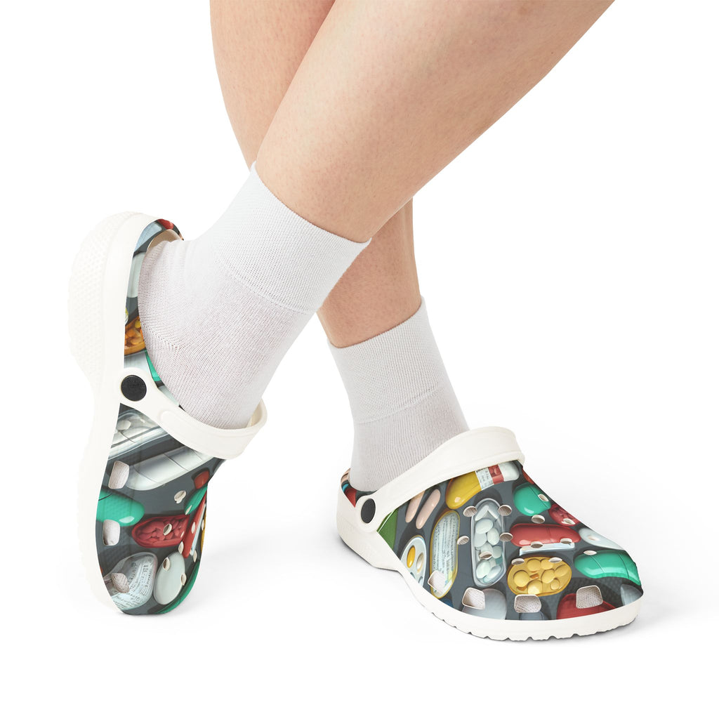 Pharma Themed EVA Foam Rubber Clogs - For Healthcare and Pharma Professionals