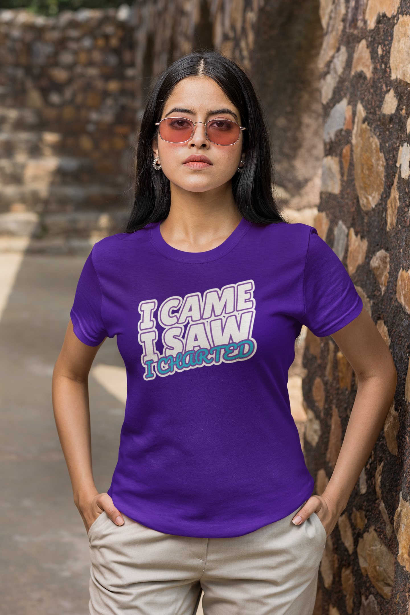 I Came I Saw I Chartered™ Tee Design - Fun and Comfy Graphic T-shirt For Nurses and Healthcare Workers